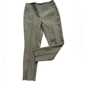 LAFAYETTE 148‎ Acclaimed Stretch Gramercy Slim Fit Ankle Length Olive Size 8